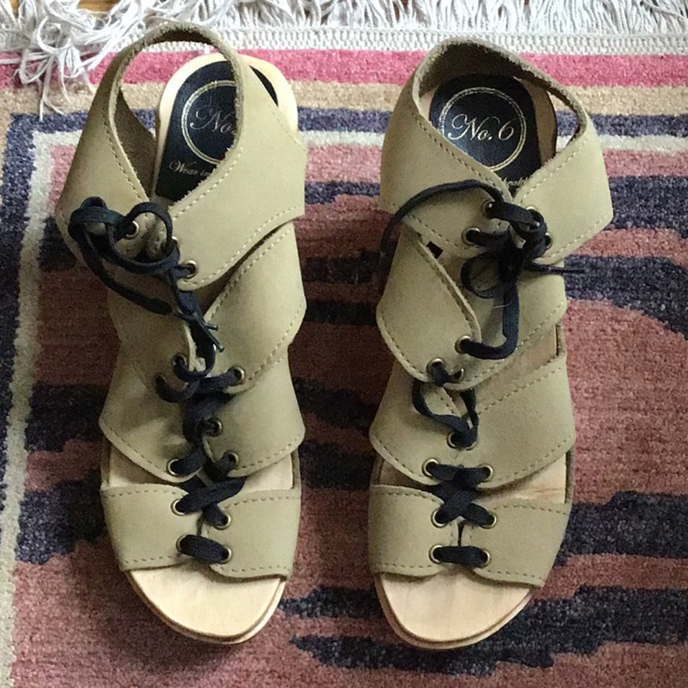 No.6 strappy clog heels/sandals